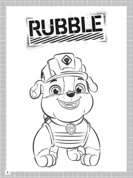 Rubble & Crew: Baupfotenstarkes Malbuch
