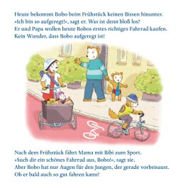 Maxi Pixi 486: Bobo Siebenschläfer kann schon Rad fahren
