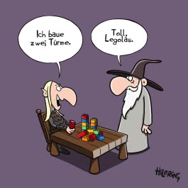 Cartoons aus Mittelerde. Von Elben, Orks und faulen Zaubern