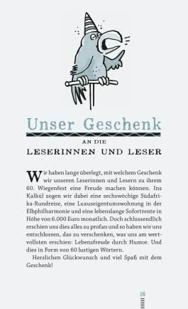 Das böse Buch zum 60. Ein satirisches Geschenkbuch zum 60. Geburtstag