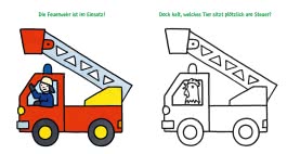 Das dicke Kindergarten-Malbuch: Fahrzeuge