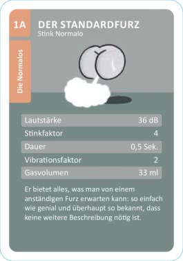 Innenansicht von „Das ultimative Furz-Quartett“