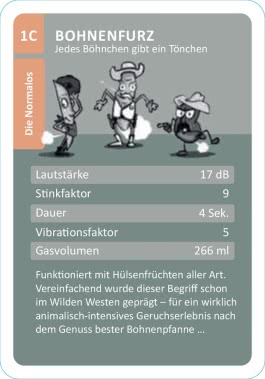 Innenansicht von „Das ultimative Furz-Quartett“