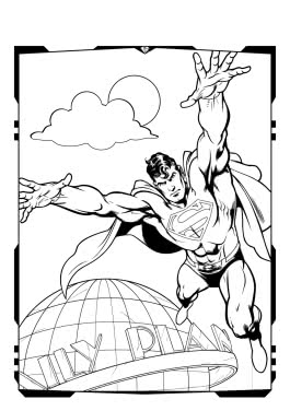 DC Superman: Superstarker Malblock