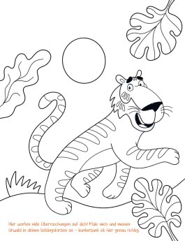 Der achtsame Tiger: Mein Malbuch 