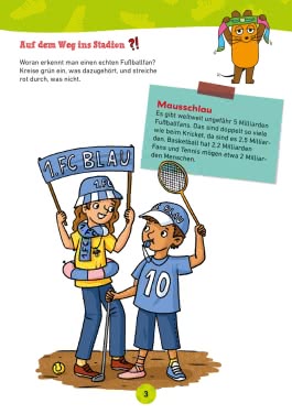 Innenansicht von „Der Fußball-Rätselblock mit der Maus“