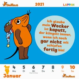 Der Kalender mit der Maus - Postkartenkalender 2021