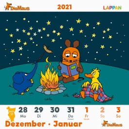 Der Kalender mit der Maus - Postkartenkalender 2021