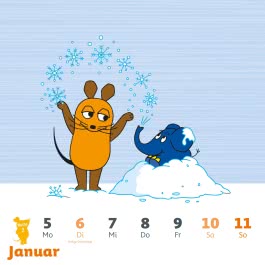Der Kalender mit der Maus - Postkartenkalender 2026