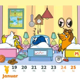 Der Kalender mit der Maus - Postkartenkalender 2026