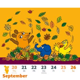 Innenansicht von „Der Kalender mit der Maus - Postkartenkalender 2027“