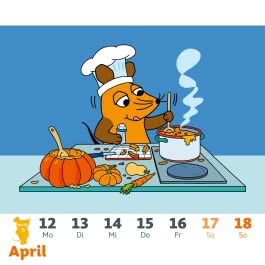 Innenansicht von „Der Kalender mit der Maus - Postkartenkalender 2027“