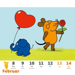 Innenansicht von „Der Kalender mit der Maus - Postkartenkalender 2027“