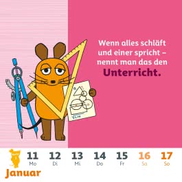 Innenansicht von „Der Kalender mit der Maus - Postkartenkalender 2027“