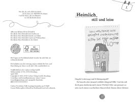 Innenansicht von „Der kleine Herr Heimlich hat Großes vor“