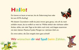 Innenansicht von „Der kleine Maulwurf Countdown für die Kita“