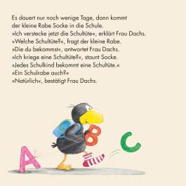Innenansicht von „Der kleine Rabe Socke kommt bald in die Schule!“