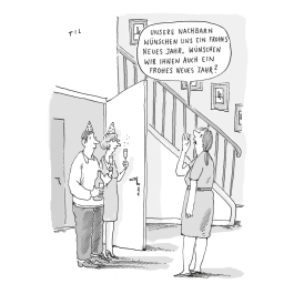 Die lieben Nachbarn - Ein Trostbuch: Cartoons zum Thema Nachbarn