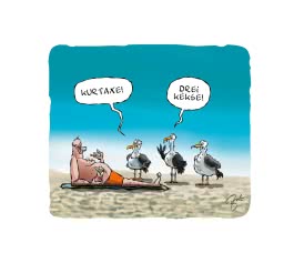 Die Luft ist rein, pack die Fischbrötchen aus!