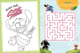 Innenansicht von „Disney Stitch: Mein kunterbuntes Spaßbuch“