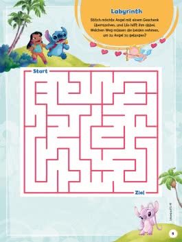 Innenansicht von „Disney Stitch: Mein kunterbuntes Spaßbuch“