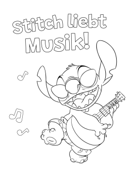Innenansicht von „Stitch: Mein liebstes Malbuch“