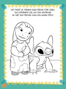 Innenansicht von „Stitch: Mein lustiges Stickerbuch“