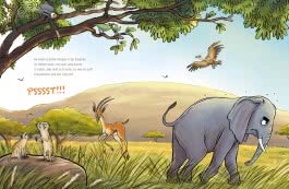 Elefant will durch die Wand