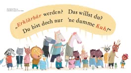 Innenansicht von „Ella, die schlaue Kuh“