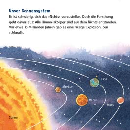 Innenansicht von „Entdecke den Weltraum“