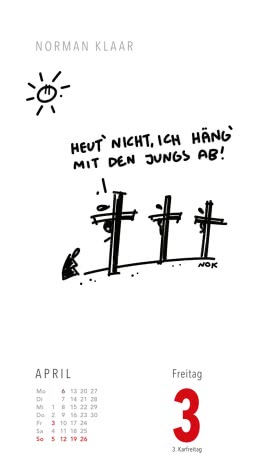 Fiese Bilder Cartoons für jeden Tag 2026: Tagesabreißkalender