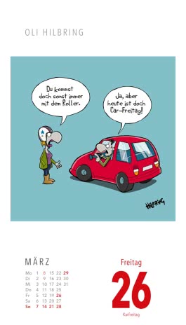 Innenansicht von „Fiese Bilder Cartoons für jeden Tag 2027: Tagesabreißkalender“