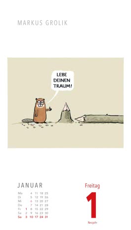 Innenansicht von „Fiese Bilder Cartoons für jeden Tag 2027: Tagesabreißkalender“