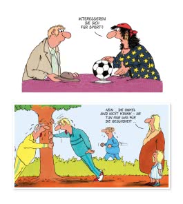 Uli Stein Cartoon-Geschenke: Fit bleiben!
