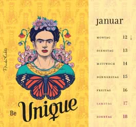 Frida Kahlo Postkartenkalender 2026
