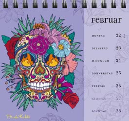 Innenansicht von „Frida Kahlo Postkartenkalender 2027 - I paint my own reality“