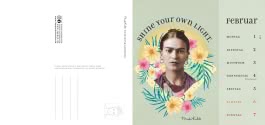 Innenansicht von „Frida Kahlo Postkartenkalender 2027 - I paint my own reality“