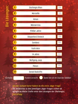 Gefragt Gejagt – Der Adventskalender zur beliebten Quizshow im Ersten 