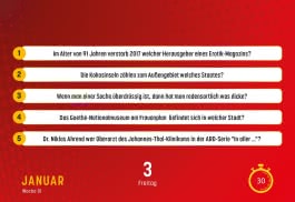 Gefragt Gejagt – Tagesabreißkalender 2025