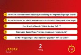Gefragt Gejagt – Tagesabreißkalender 2026