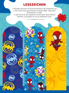Innenansicht von „Große Helden - Kleine Künstler: Spidey und seine Super-Freunde: Mein spinnenstarker Mitmachspaß“