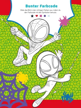 Innenansicht von „Große Helden - Kleine Künstler: Spidey und seine Super-Freunde: Mein spinnenstarker Mitmachspaß“