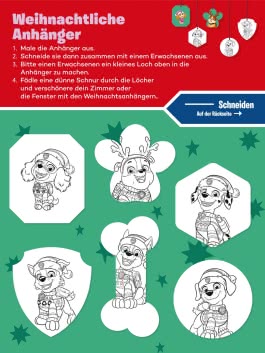 Innenansicht von „Große Helden – Kleine Künstler: Mein weihnachtlicher Mitmachblock“