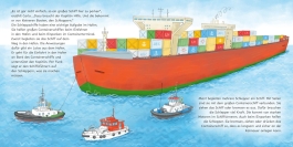 Innenansicht von „Große und kleine Schiffe im Hafen“