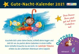Gute-Nacht-Kalender 2021: Tageskalender für Kinder mit Geschichten und Einschlafritualen