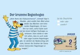 Gute-Nacht-Kalender 2023: Käpt'n Blaubär Abendabreißkalender für Kinder 