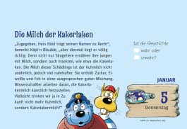 Gute-Nacht-Kalender 2023: Käpt'n Blaubär Abendabreißkalender für Kinder 