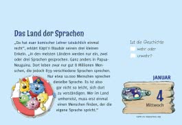 Gute-Nacht-Kalender 2023: Käpt'n Blaubär Abendabreißkalender für Kinder 