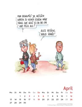 Handicaps 2026: Monatskalender für die Wand
