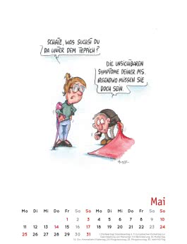 Handicaps 2026: Monatskalender für die Wand